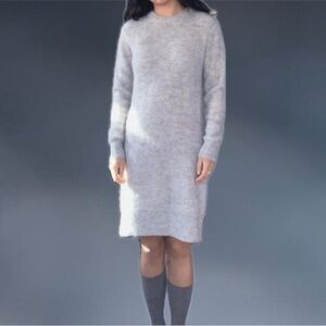 Michael Kors Gray Sweater Dress Size S
